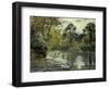 The Pond at Montfoucault; L'Etang De Montfoucault, 1874-Camille Pissarro-Framed Premium Giclee Print