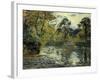 The Pond at Montfoucault; L'Etang De Montfoucault, 1874-Camille Pissarro-Framed Premium Giclee Print