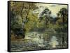 The Pond at Montfoucault; L'Etang De Montfoucault, 1874-Camille Pissarro-Framed Stretched Canvas