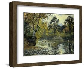 The Pond at Montfoucault-Camille Pissarro-Framed Giclee Print