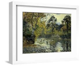 The Pond at Montfoucault-Camille Pissarro-Framed Giclee Print