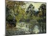 The Pond at Montfoucault-Camille Pissarro-Mounted Giclee Print