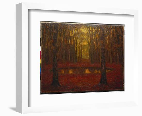 The Pond at Versailles in Autumn, 1916-Henri Eugene Augustin Le Sidaner-Framed Giclee Print