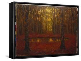 The Pond at Versailles in Autumn, 1916-Henri Eugene Augustin Le Sidaner-Framed Stretched Canvas