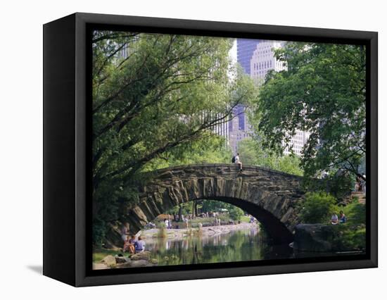 The Pond, Central Park, New York, USA-I Vanderharst-Framed Stretched Canvas