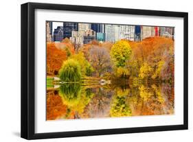 The Pond in Central Park, Manhattan, New York City-Sabine Jacobs-Framed Photographic Print