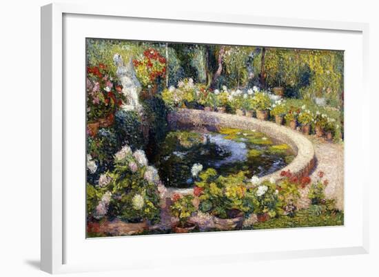 The Pond in Marquayrol, Le Bassin de Marquayrol, 1919-Henri Martin-Framed Giclee Print