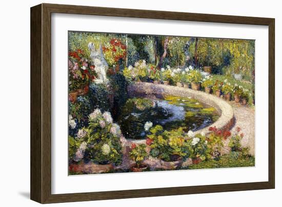 The Pond in Marquayrol, Le Bassin de Marquayrol, 1919-Henri Martin-Framed Giclee Print