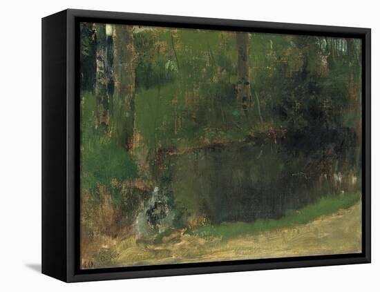 The Pond in the Forest, Ca 1868-Edgar Degas-Framed Stretched Canvas