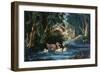 The Pond in the Woods-Currier & Ives-Framed Giclee Print