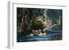 The Pond in the Woods-Currier & Ives-Framed Giclee Print