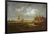 The Pond Near the Road, Farm in Le Berry, C.1845-48-Theodore Rousseau-Framed Giclee Print