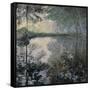 The Pond of Montgeron-Claude Monet-Framed Stretched Canvas