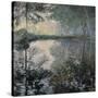 The Pond of Montgeron-Claude Monet-Stretched Canvas