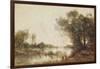 The Pond (Oil on Canvas)-Jean Baptiste Camille Corot-Framed Giclee Print