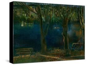 The Pond; South End Green-Mary Kuper-Stretched Canvas