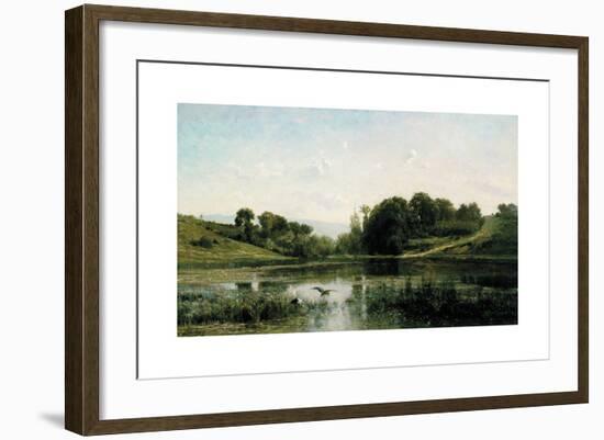 The Ponds of Gylieu, 1853-Charles-François Daubigny-Framed Premium Giclee Print