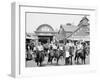 The Ponies, Coney Island, N.Y.-null-Framed Photo