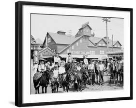 The Ponies, Coney Island, New York, N.Y.-null-Framed Photo