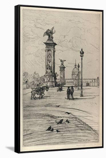 The Pont Alexandre Iii, 1915-Frank Milton Armington-Framed Stretched Canvas