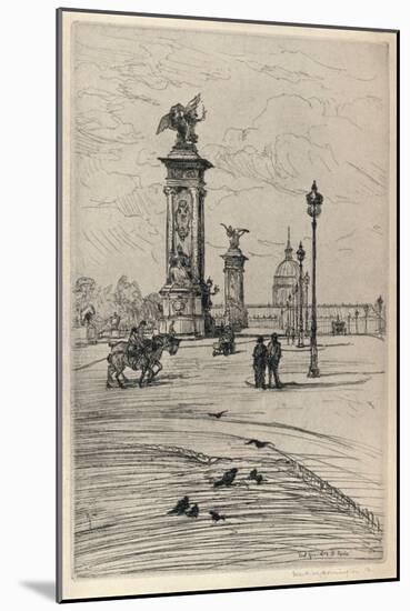 The Pont Alexandre Iii, 1915-Frank Milton Armington-Mounted Giclee Print