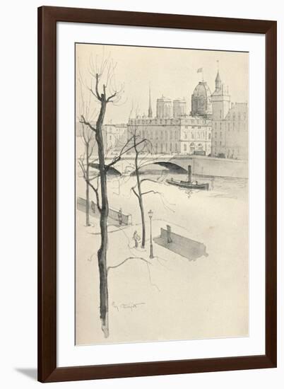 The Pont Au Change, 1915-Eugene Bejot-Framed Giclee Print