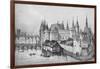 The Pont Aux Meuniers and Part of the Palais Du Roi De La Cite in 1556, 1915-null-Framed Giclee Print