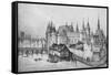 The Pont Aux Meuniers and Part of the Palais Du Roi De La Cite in 1556, 1915-null-Framed Stretched Canvas