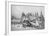 The Pont Aux Meuniers and Part of the Palais Du Roi De La Cite in 1556, 1915-null-Framed Giclee Print