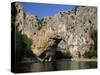 The Pont d'Arc, Natural Arch Over the Ardeche River, Ardeche, Rhone-Alpes, France-Ruth Tomlinson-Stretched Canvas