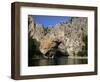 The Pont d'Arc, Natural Arch Over the Ardeche River, Ardeche, Rhone-Alpes, France-Ruth Tomlinson-Framed Photographic Print