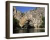 The Pont d'Arc, Natural Arch Over the Ardeche River, Ardeche, Rhone-Alpes, France-Ruth Tomlinson-Framed Photographic Print