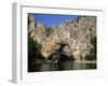 The Pont d'Arc, Natural Arch Over the Ardeche River, Ardeche, Rhone-Alpes, France-Ruth Tomlinson-Framed Photographic Print