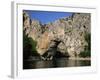 The Pont d'Arc, Natural Arch Over the Ardeche River, Ardeche, Rhone-Alpes, France-Ruth Tomlinson-Framed Photographic Print