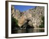 The Pont d'Arc, Natural Arch Over the Ardeche River, Ardeche, Rhone-Alpes, France-Ruth Tomlinson-Framed Photographic Print