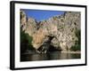 The Pont d'Arc, Natural Arch Over the Ardeche River, Ardeche, Rhone-Alpes, France-Ruth Tomlinson-Framed Photographic Print