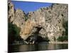 The Pont d'Arc, Natural Arch Over the Ardeche River, Ardeche, Rhone-Alpes, France-Ruth Tomlinson-Mounted Photographic Print