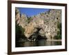 The Pont d'Arc, Natural Arch Over the Ardeche River, Ardeche, Rhone-Alpes, France-Ruth Tomlinson-Framed Photographic Print