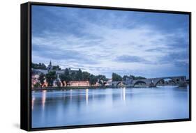 The Pont d'Avignon at dawn, Avignon, Vaucluse, Provence, France, Europe-Julian Elliott-Framed Stretched Canvas
