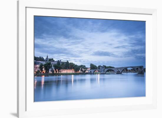 The Pont d'Avignon at dawn, Avignon, Vaucluse, Provence, France, Europe-Julian Elliott-Framed Photographic Print