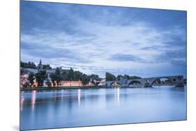 The Pont d'Avignon at dawn, Avignon, Vaucluse, Provence, France, Europe-Julian Elliott-Mounted Photographic Print