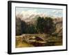 The Pont De Fleurie, Switzerland, 1873-Gustave Courbet-Framed Giclee Print