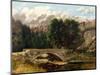 The Pont De Fleurie, Switzerland, 1873-Gustave Courbet-Mounted Giclee Print