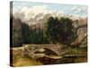 The Pont De Fleurie, Switzerland, 1873-Gustave Courbet-Stretched Canvas