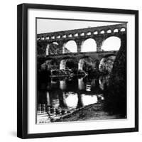 The Pont de Gard, Ancient Roman Aqueduct Bridging River Gard, Built by Romans in First Century BC-Gjon Mili-Framed Photographic Print
