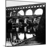 The Pont de Gard, Ancient Roman Aqueduct Bridging River Gard, Built by Romans in First Century BC-Gjon Mili-Mounted Photographic Print