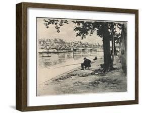 'The Pont de l'Archeveche', 1915-Eugene Bejot-Framed Giclee Print