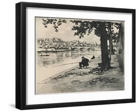 'The Pont de l'Archeveche', 1915-Eugene Bejot-Framed Giclee Print