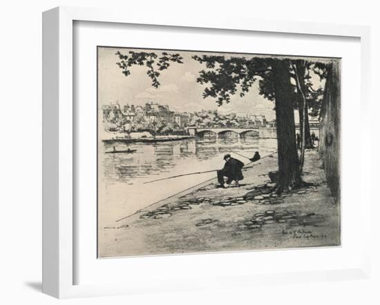 'The Pont de l'Archeveche', 1915-Eugene Bejot-Framed Giclee Print