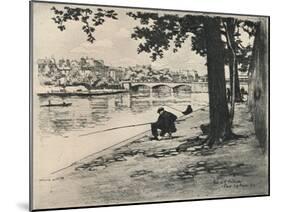 'The Pont de l'Archeveche', 1915-Eugene Bejot-Mounted Giclee Print